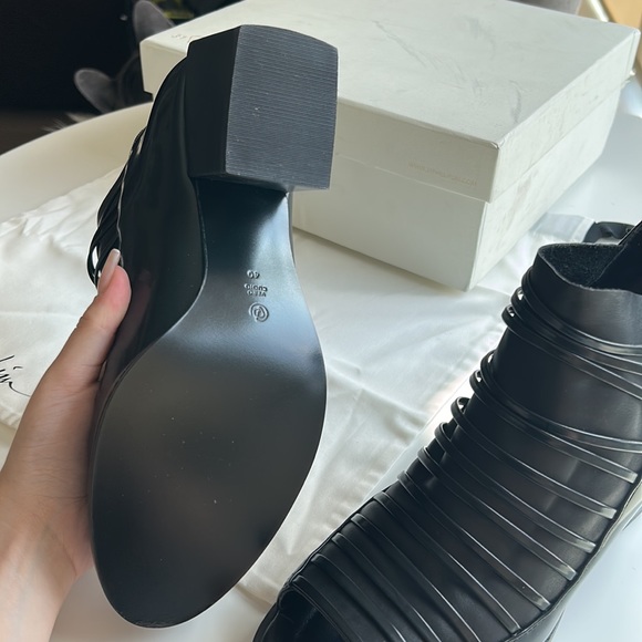 Phillip Lim Designer open-toe smooth leather booties - Picture 8 of 8